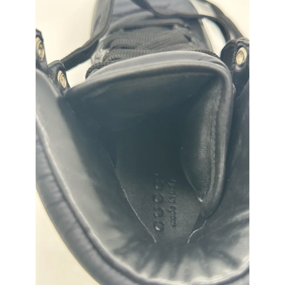 GUCCI Mens Hudson‎ Quilted High Top Sneakers Black - Sz 7/5